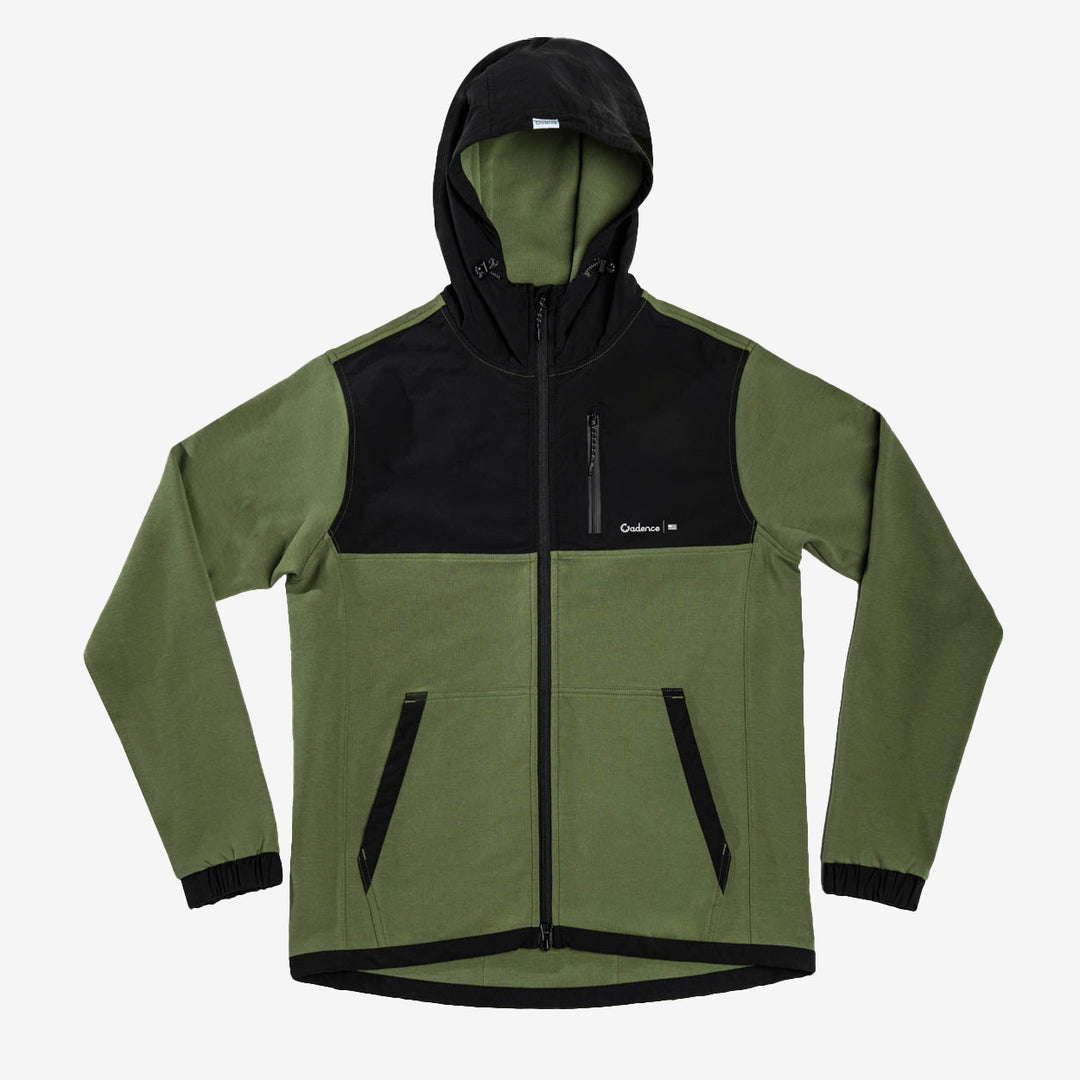 Hybrid Zip Jacket [Olive] – Cadence Collection
