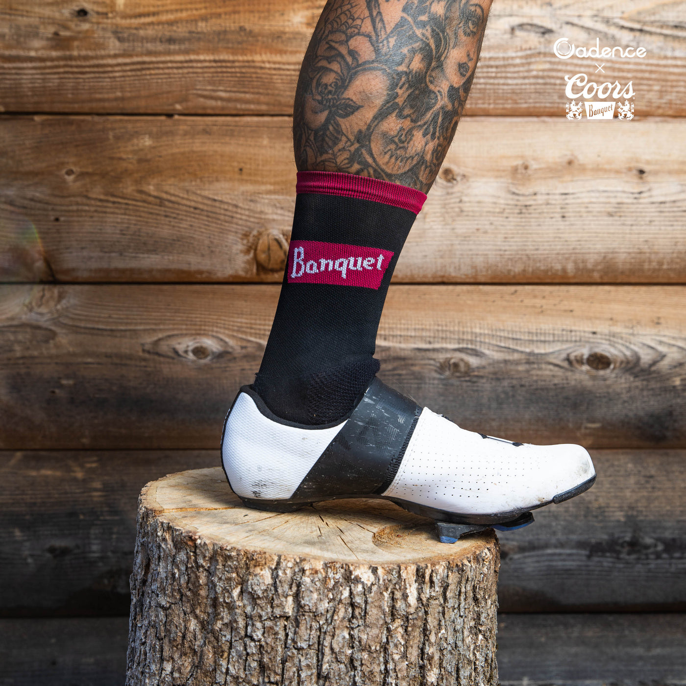  Coors Banquet Socks  [Black]  • Cadence logo at rear of sock  • 6" Cuff  • 60% Nylon, 39% COOLMAX® EcoMade, 1% Lycra®  • Made in USA  • Available in four sizes  • Small fits sizes 4.5 - 6.5 | Medium fits sizes 7 - 9 | Large fits 9.5 - 11.5 | X Large fits 12 - 14  THIS LICENSED PRODUCT IS INTENDED FOR ADULTS OF LEGAL DRINKING AGE  @Coors Brewing Company. All Rights Reserved |Produced Under License by Cadence Collection