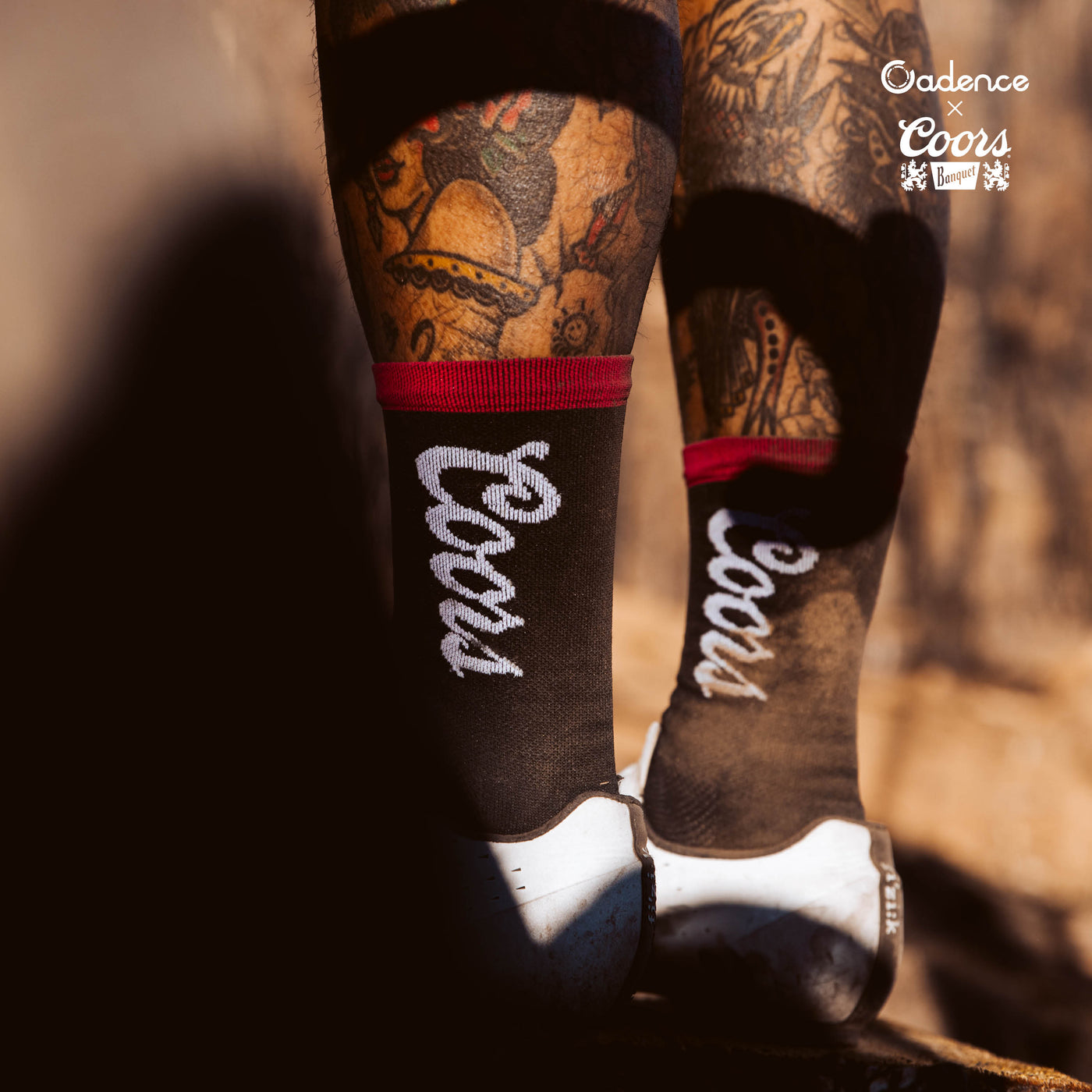  Coors Banquet Socks  [Black]  • Cadence logo at rear of sock  • 6" Cuff  • 60% Nylon, 39% COOLMAX® EcoMade, 1% Lycra®  • Made in USA  • Available in four sizes  • Small fits sizes 4.5 - 6.5 | Medium fits sizes 7 - 9 | Large fits 9.5 - 11.5 | X Large fits 12 - 14  THIS LICENSED PRODUCT IS INTENDED FOR ADULTS OF LEGAL DRINKING AGE  @Coors Brewing Company. All Rights Reserved |Produced Under License by Cadence Collection