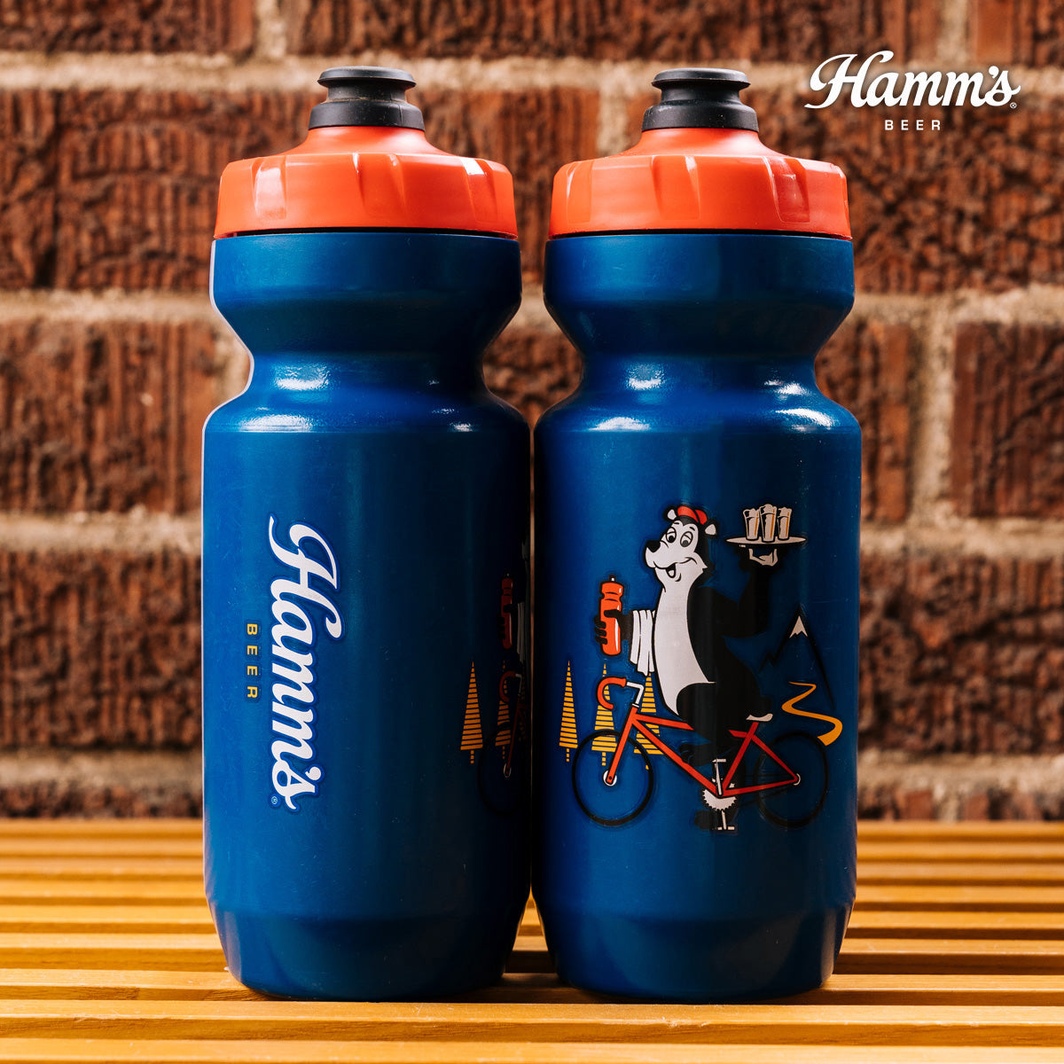 HAMM'S 22 oz Water Bottle [Blue/Red]