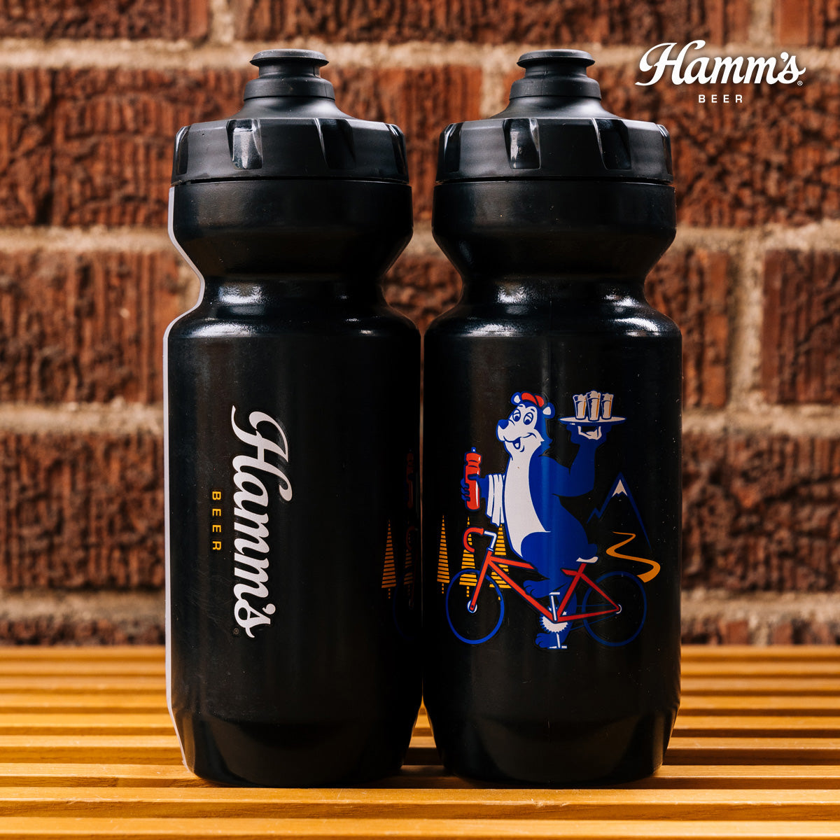 HAMM'S 22 oz Water Bottle [Black]