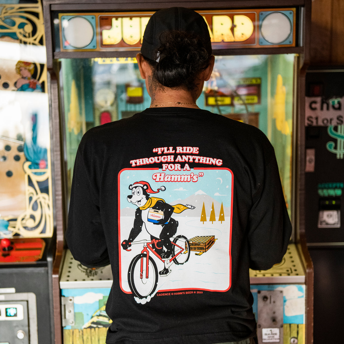 Hamm's Holiday L/S Tee  [Black]