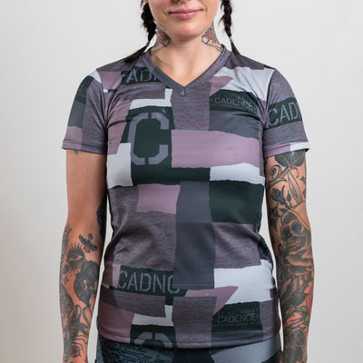 W.E.D. Women's S/S MTB Jersey [Mauve/Camo]
